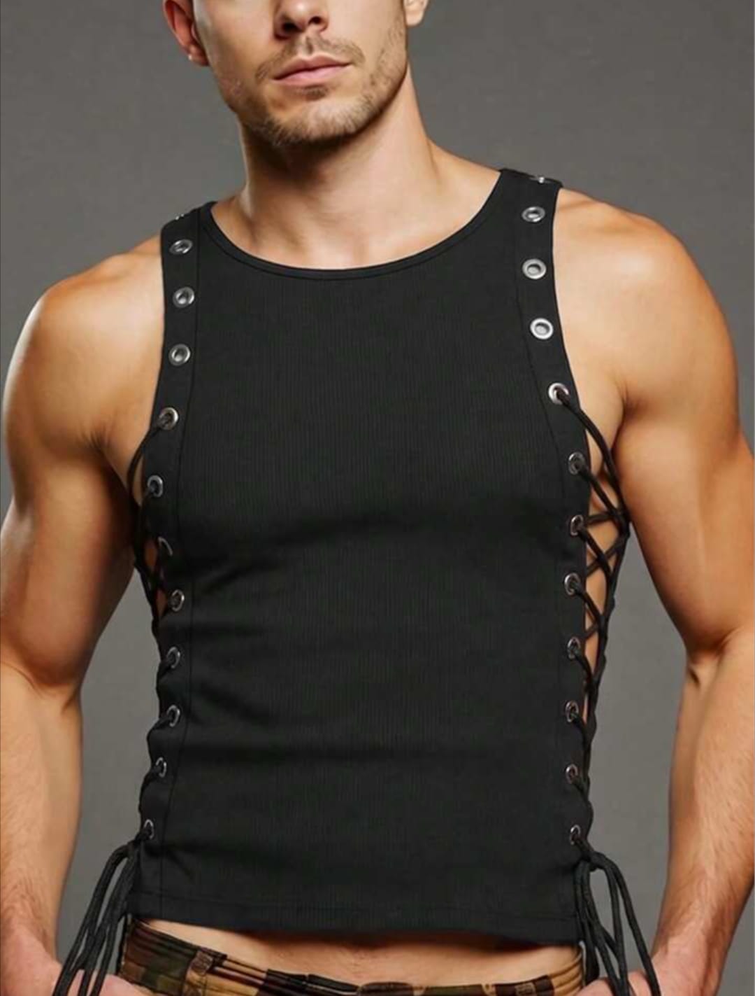 Rebel Corset Side Tank Top
